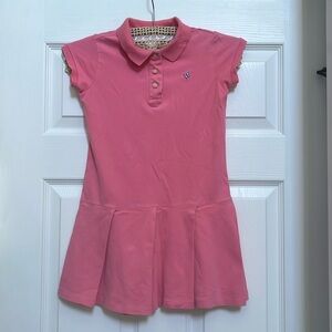 J Crew Crewcuts Girls Pink Tennis Style Dress Sz 6-7 Large